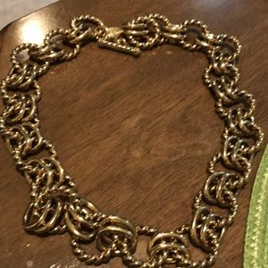 Heidi Daus Gold Color Link Necklace